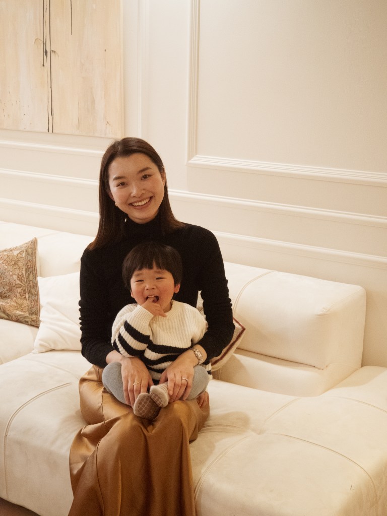 Haruka and her son Kai