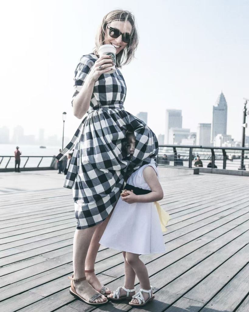 Paola with her daughter, Olivia