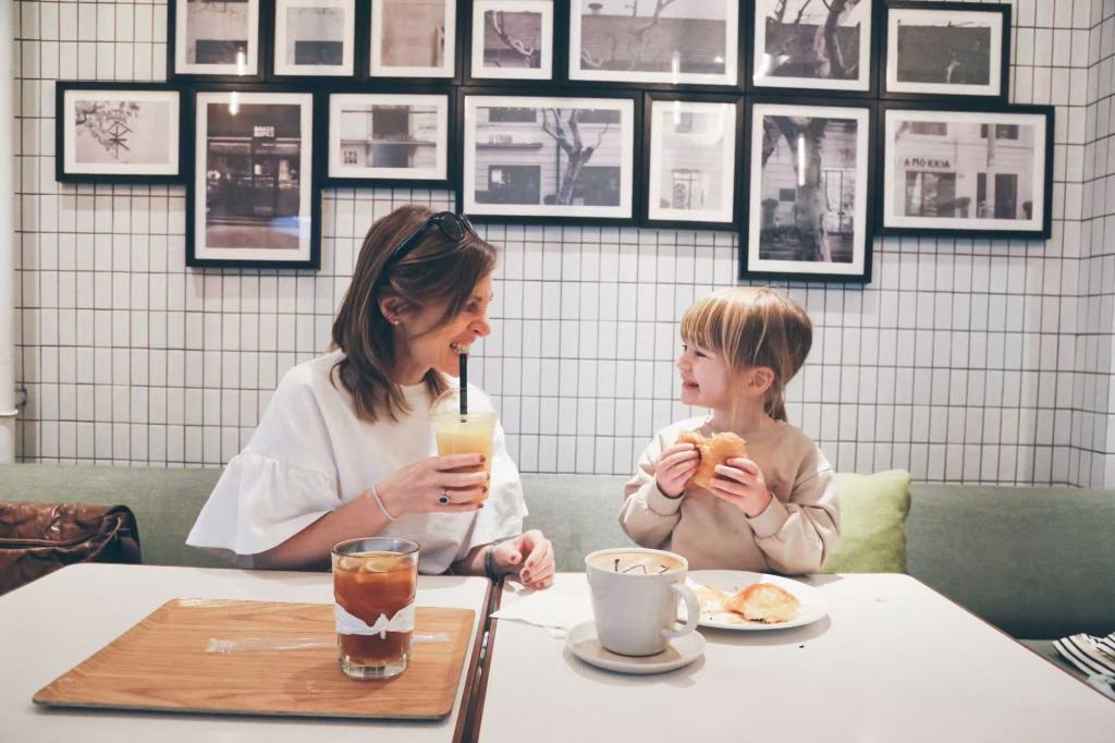 Paola with her daughter, Olivia
