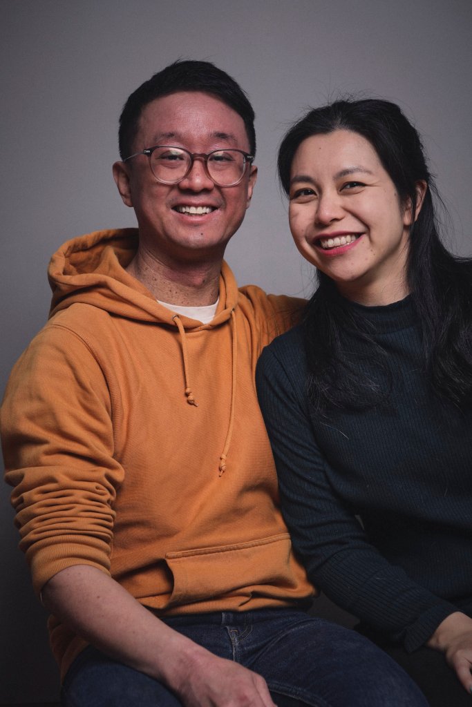 Naz with her husband